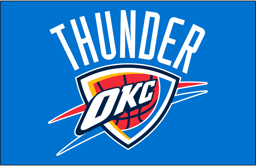 Oklahoma City Thunder 2008-Pres Primary Dark Logo iron on transfers for clothing version 2